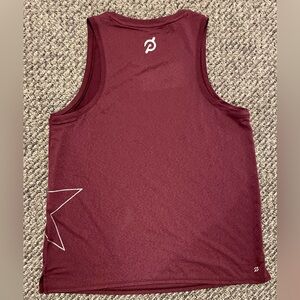 NWOT Peloton tank top size MEDIUM burgundy star WOMENS